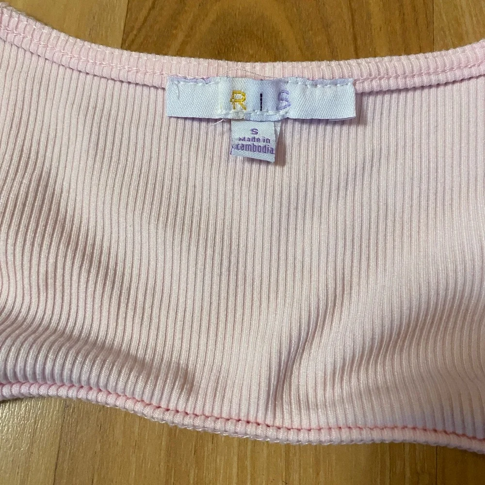 Iris Light Pink Ribbed top - Picture 4 of 5